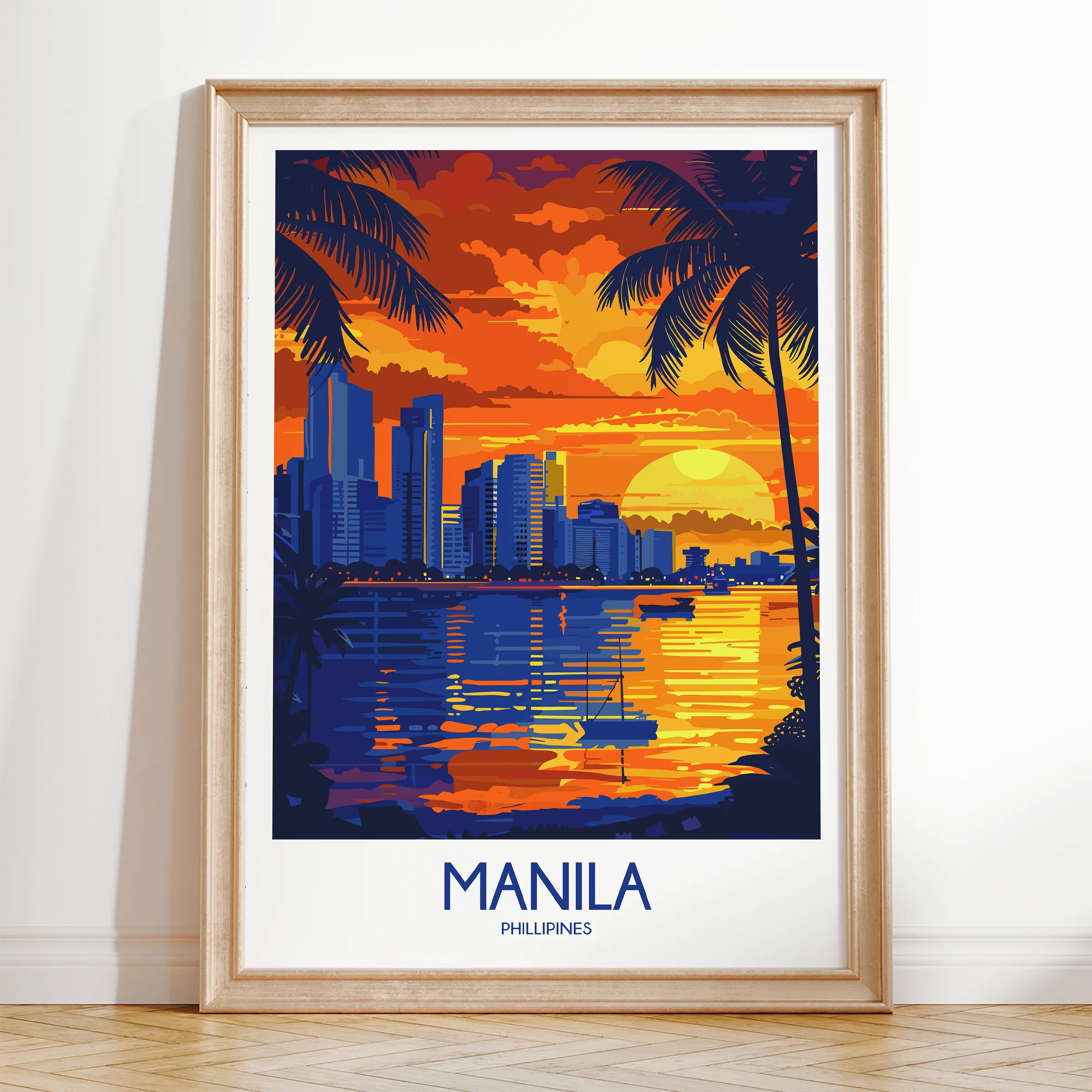 Manila Vintage Style Print