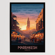 Marrakesh Modern Travel Poster