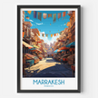 Marrakesh Modern Travel Poster