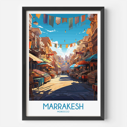 Marrakesh Modern Travel Poster