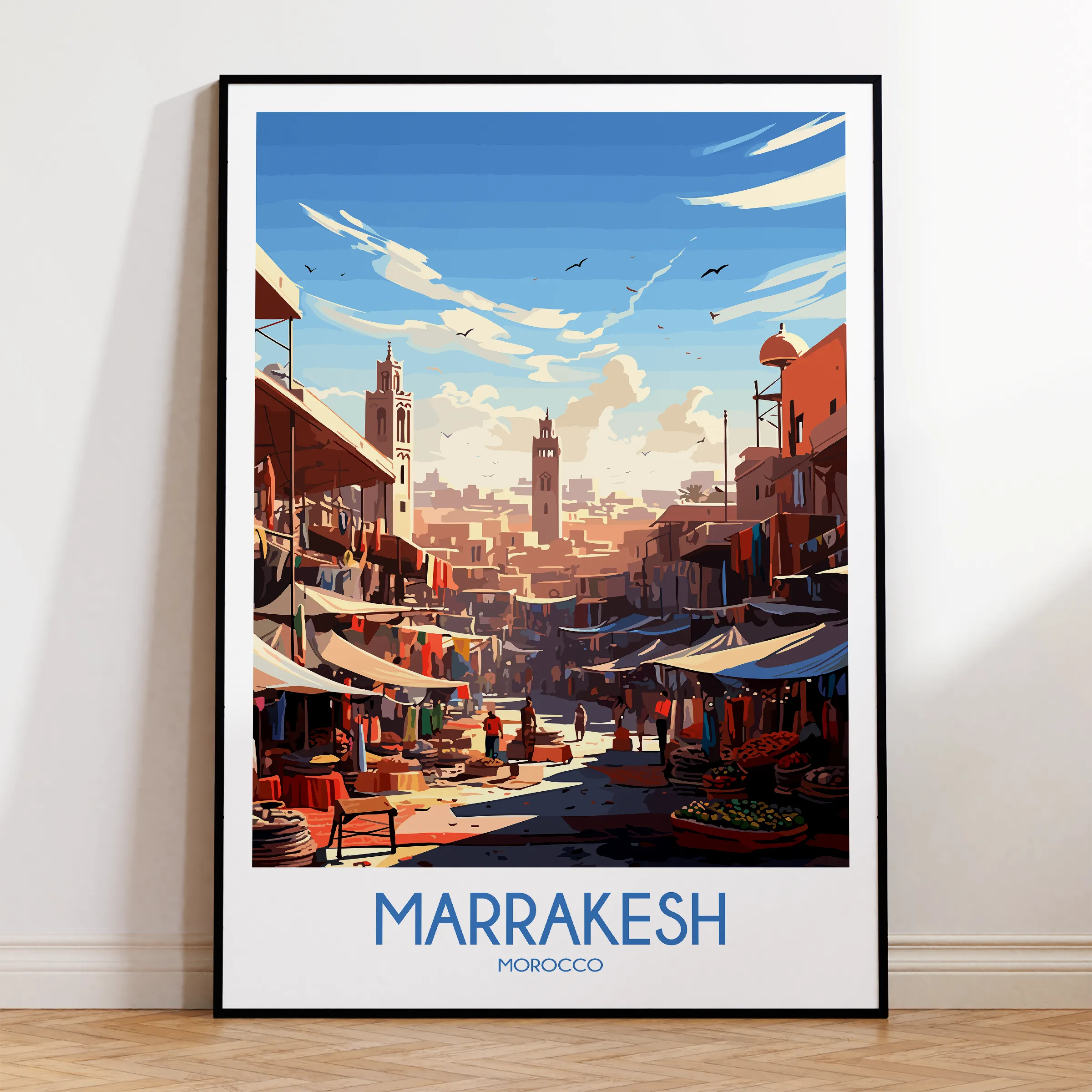 Marrakesh Modern Travel Poster