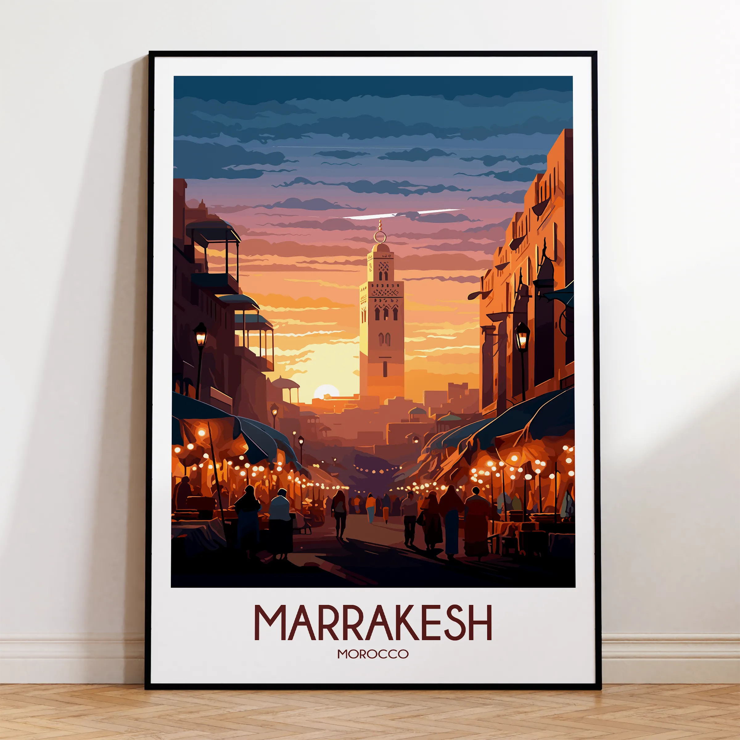 Marrakesh Modern Travel Poster