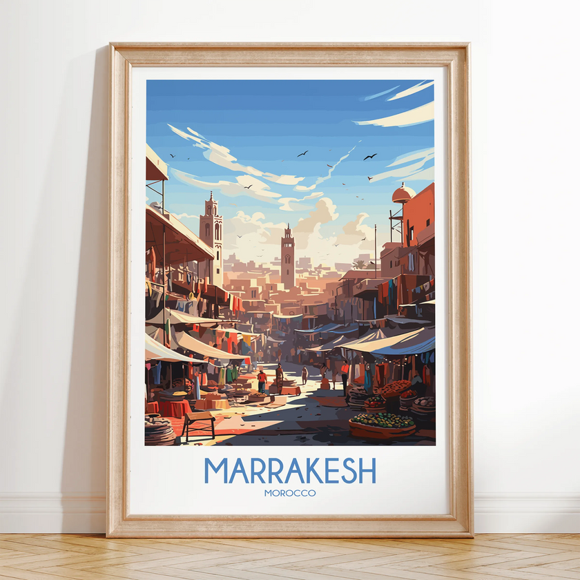Marrakesh Scenic Landscape Art