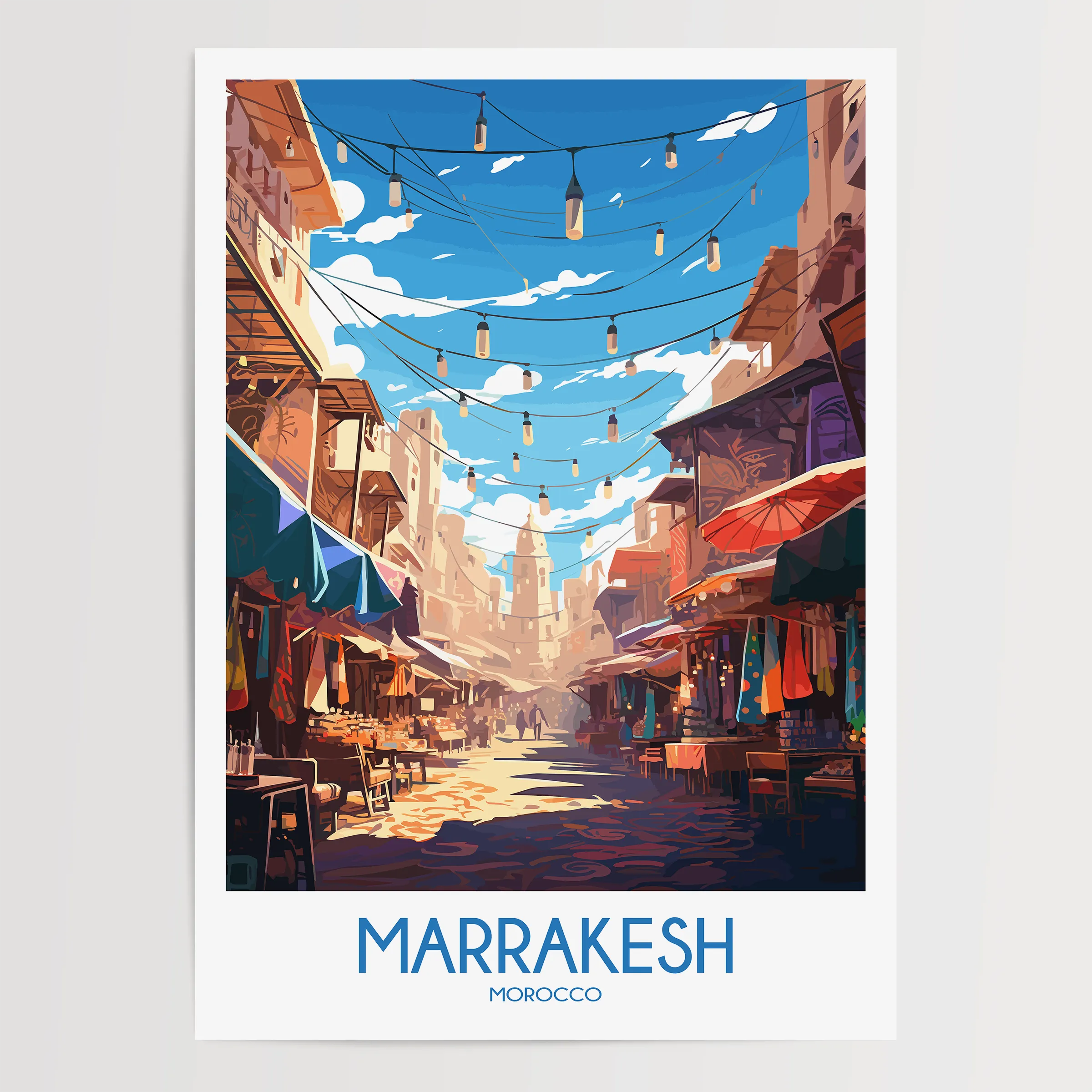 Marrakesh Scenic Landscape Art