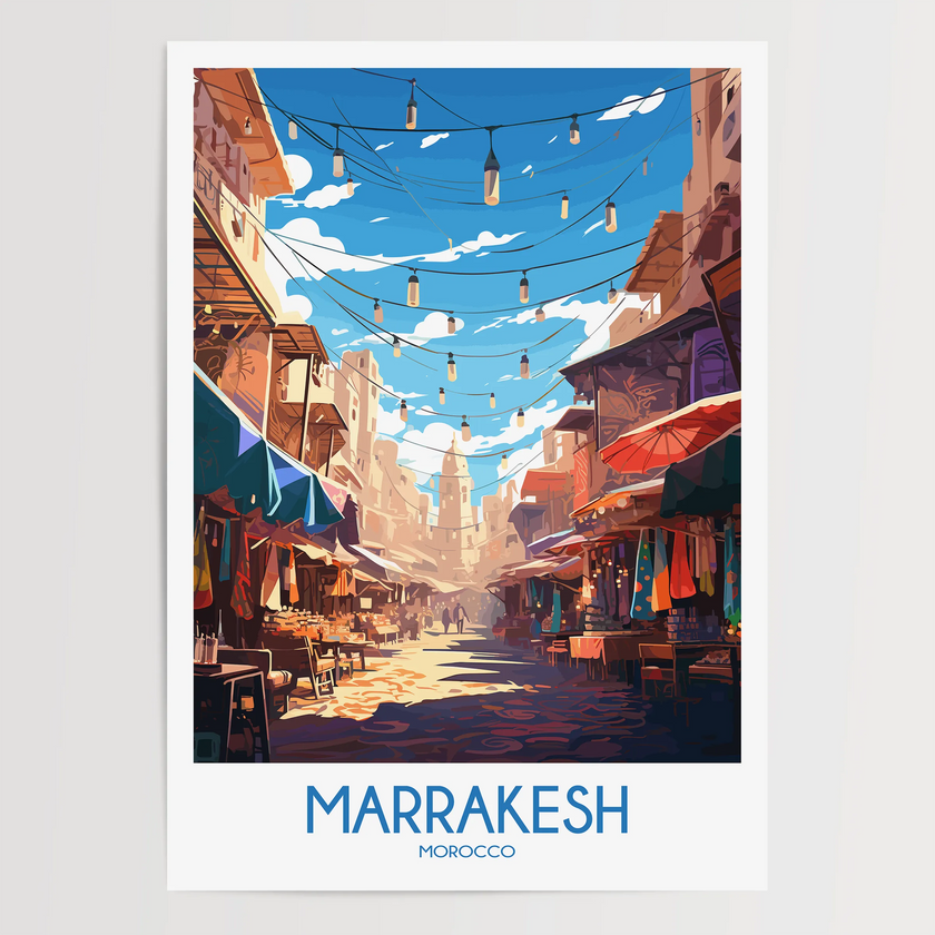 Marrakesh Scenic Landscape Art