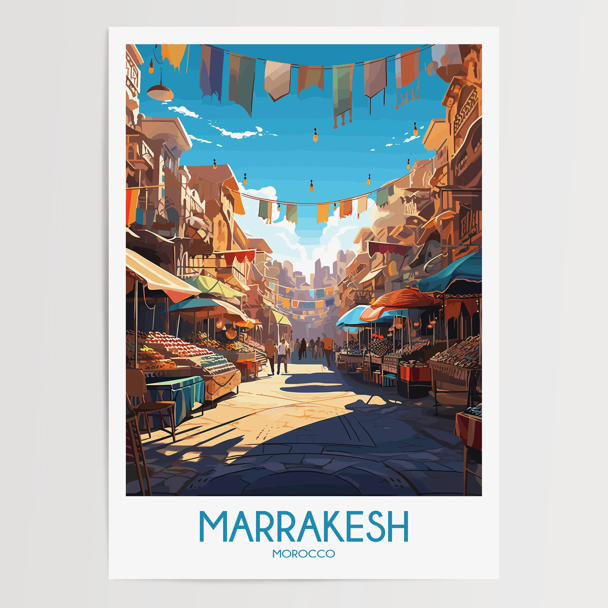 Marrakesh Vintage Style Print