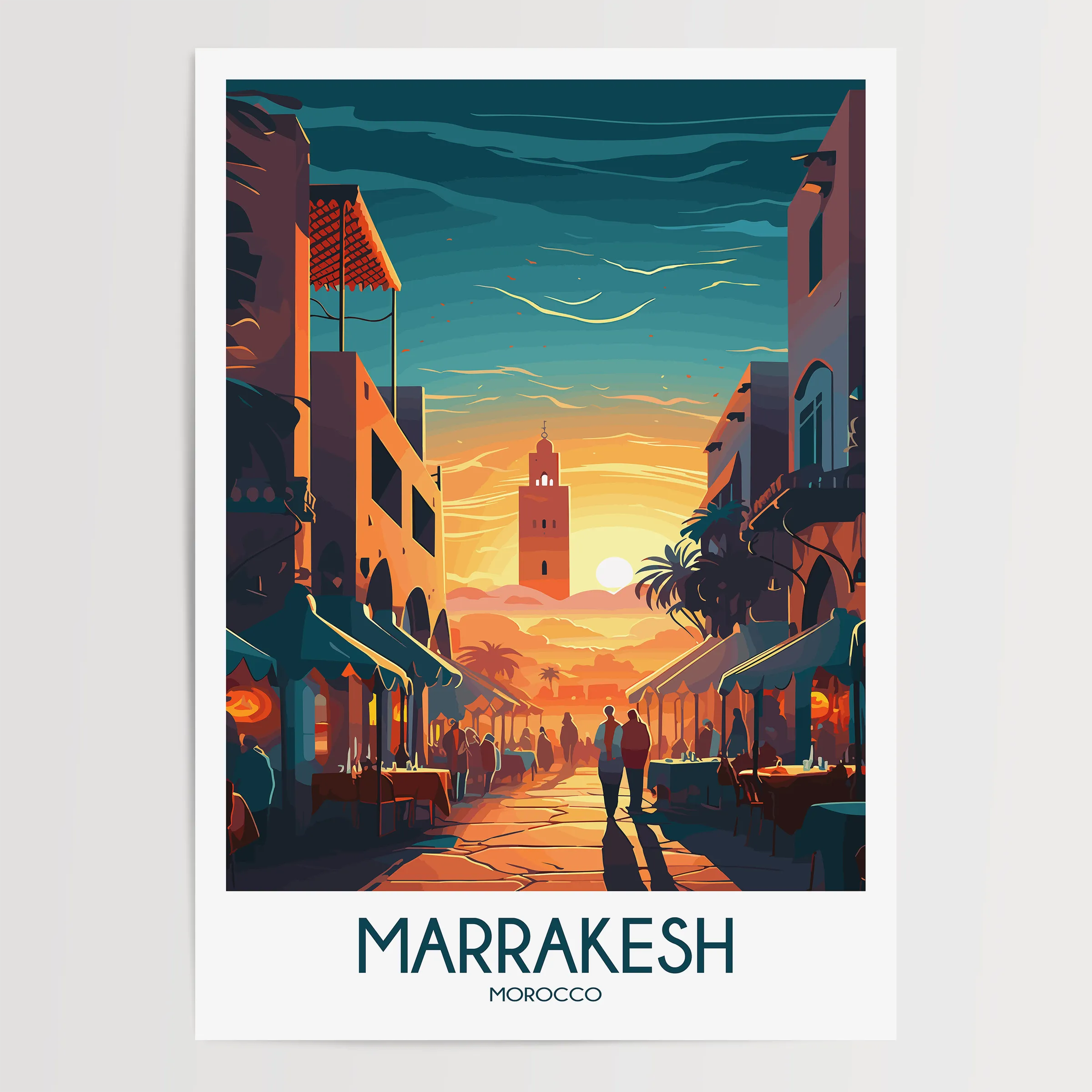 Marrakesh Vintage Style Print