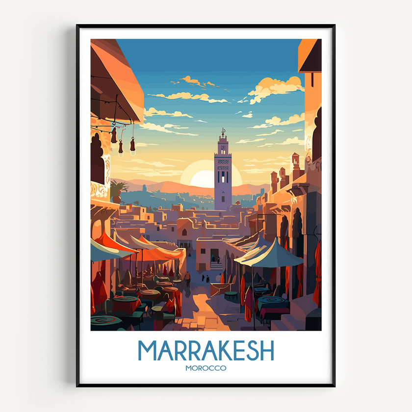 Marrakesh Vintage Style Print