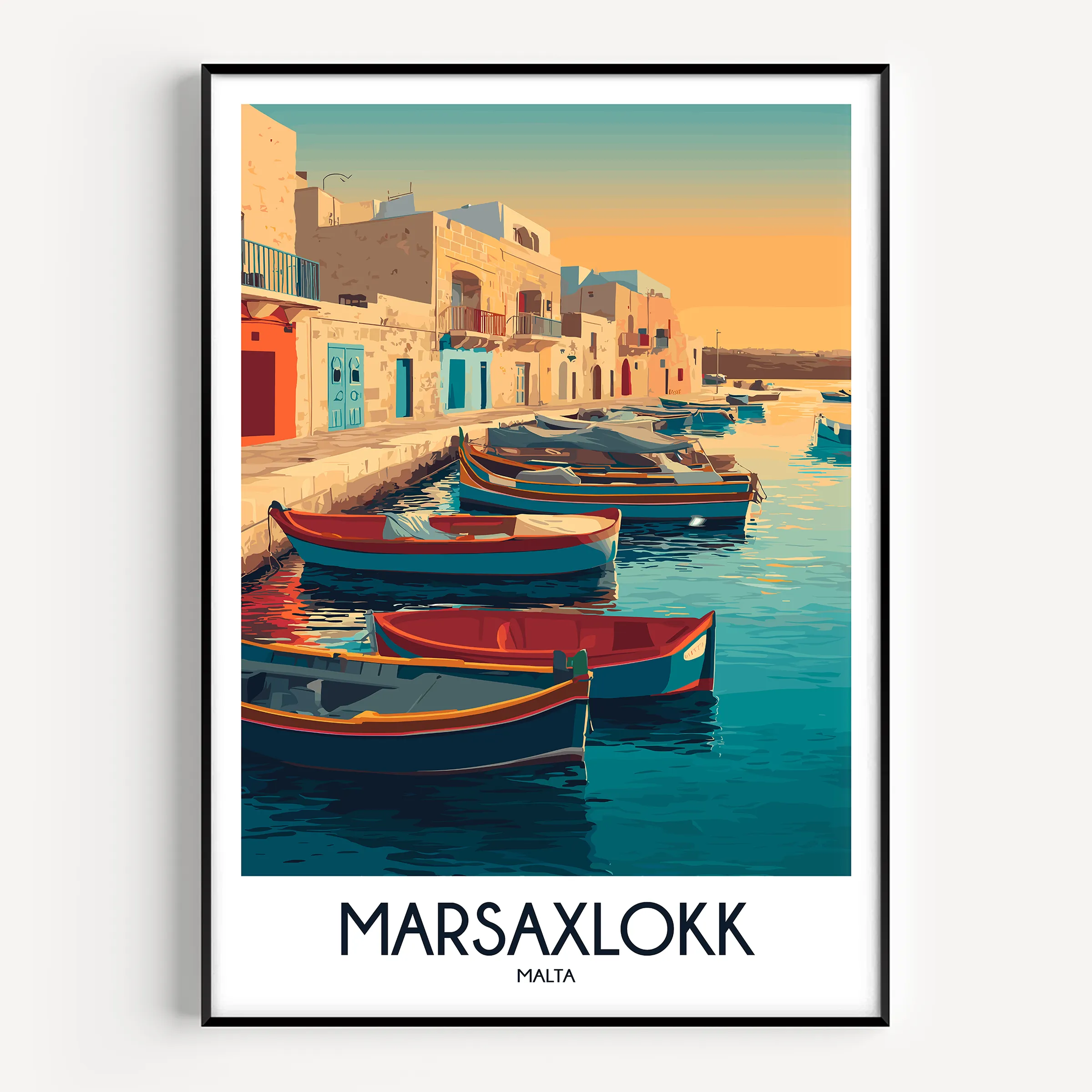 Marsaxlokk Destination Art Gift