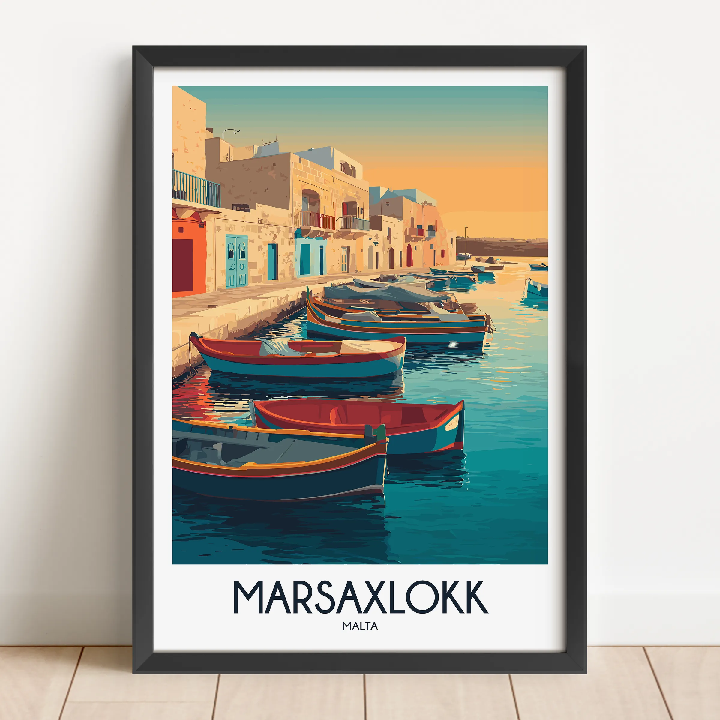 Marsaxlokk Scenic Landscape Art