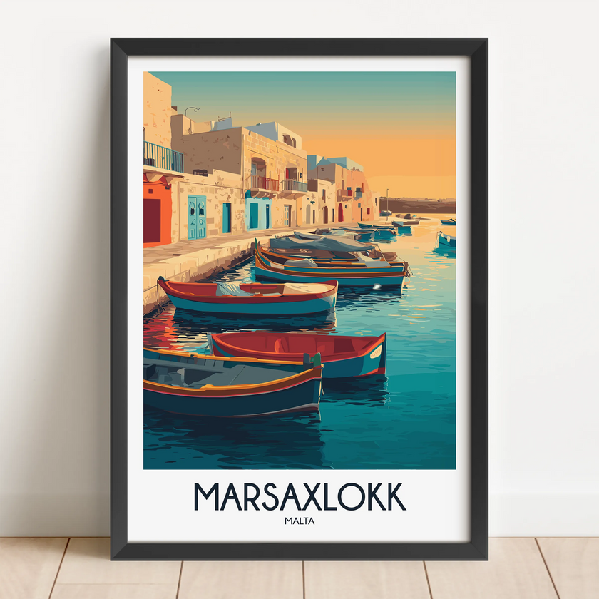 Marsaxlokk Scenic Landscape Art