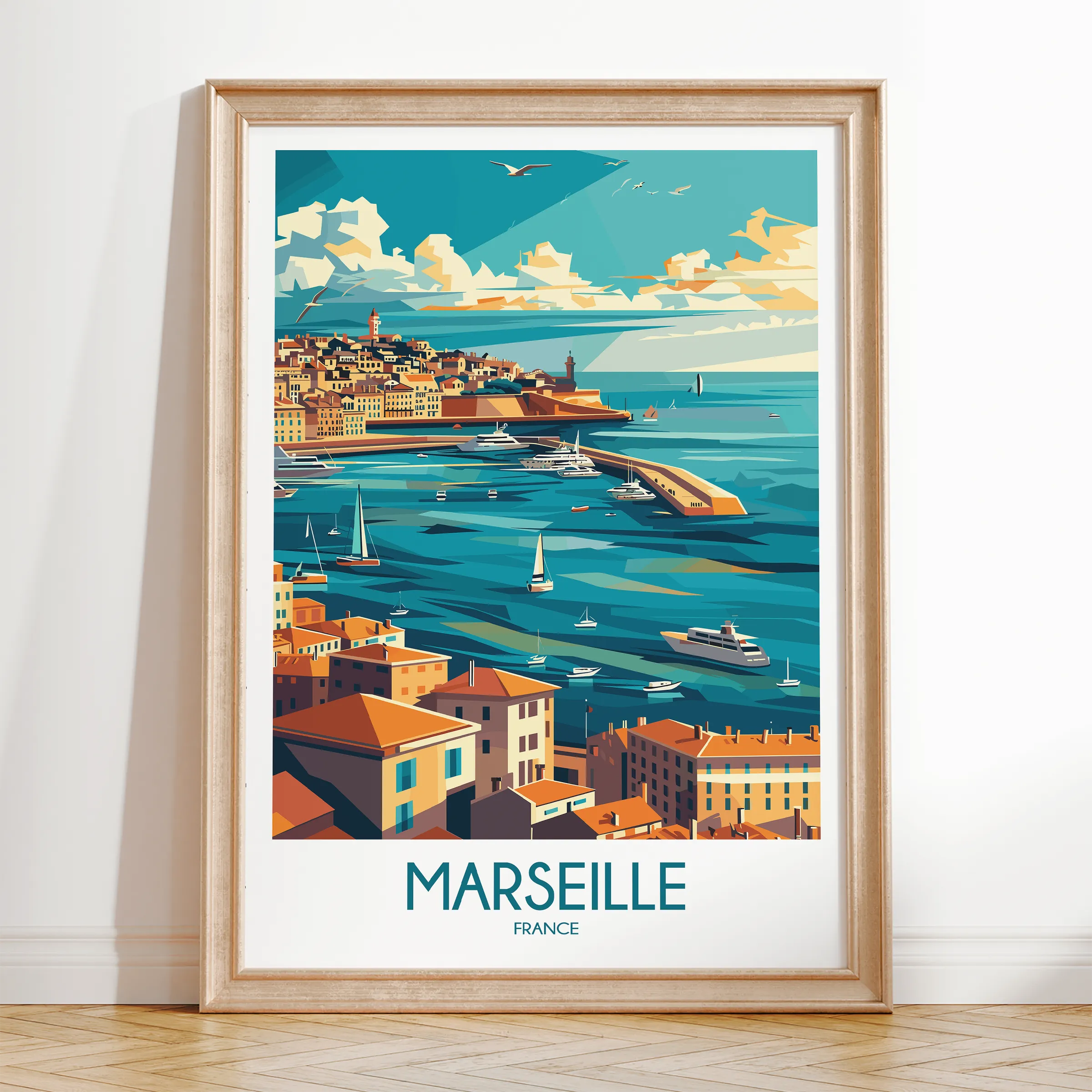 Marseille Scenic Landscape Art