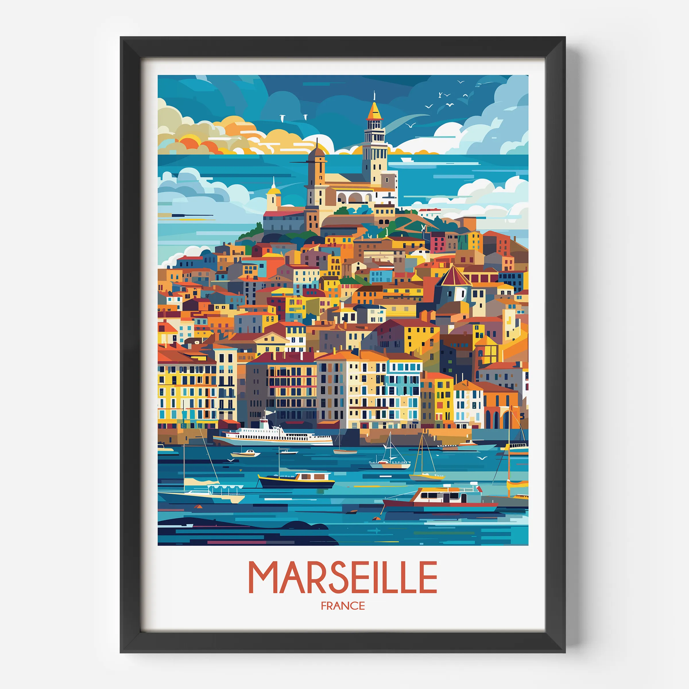 Marseille Scenic Landscape Art