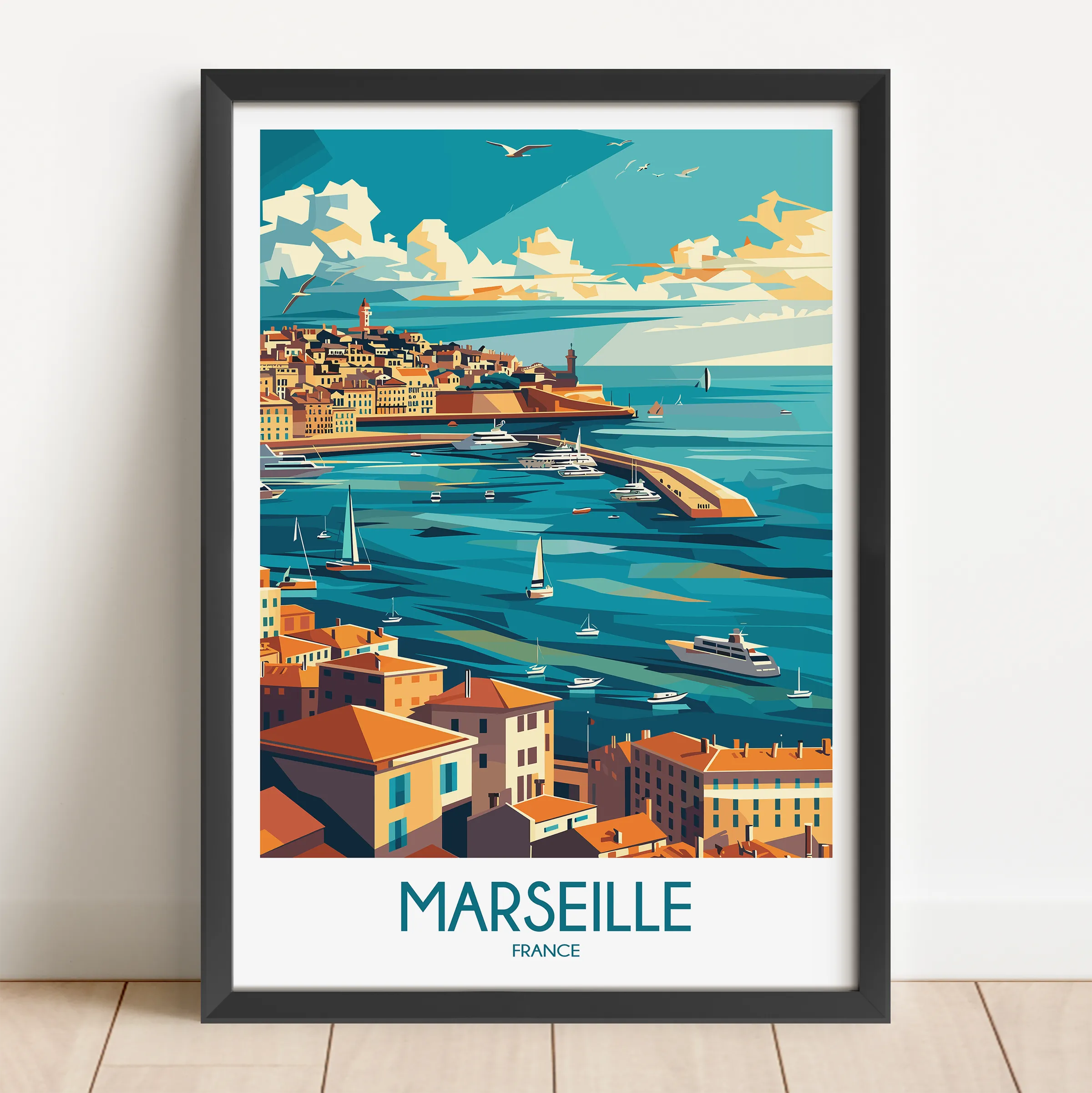 Marseille Souvenir Poster Print