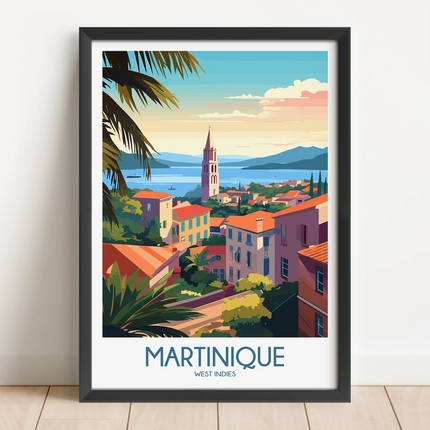 Martinique Modern Travel Poster
