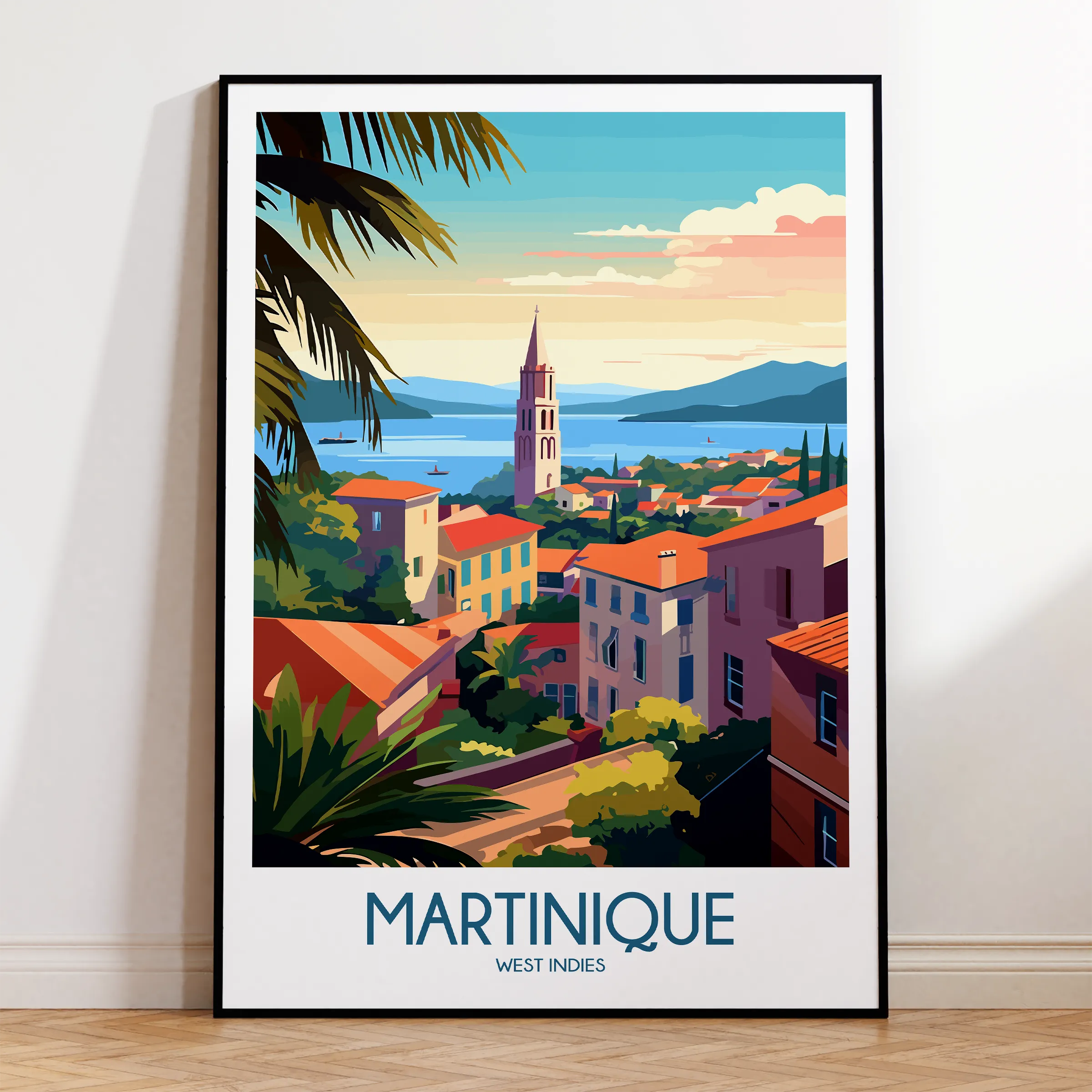 Martinique Scenic Landscape Art