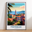 Martinique Scenic Landscape Art
