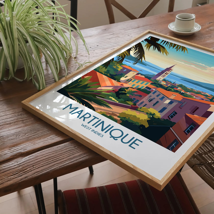 Martinique Vintage Style Print