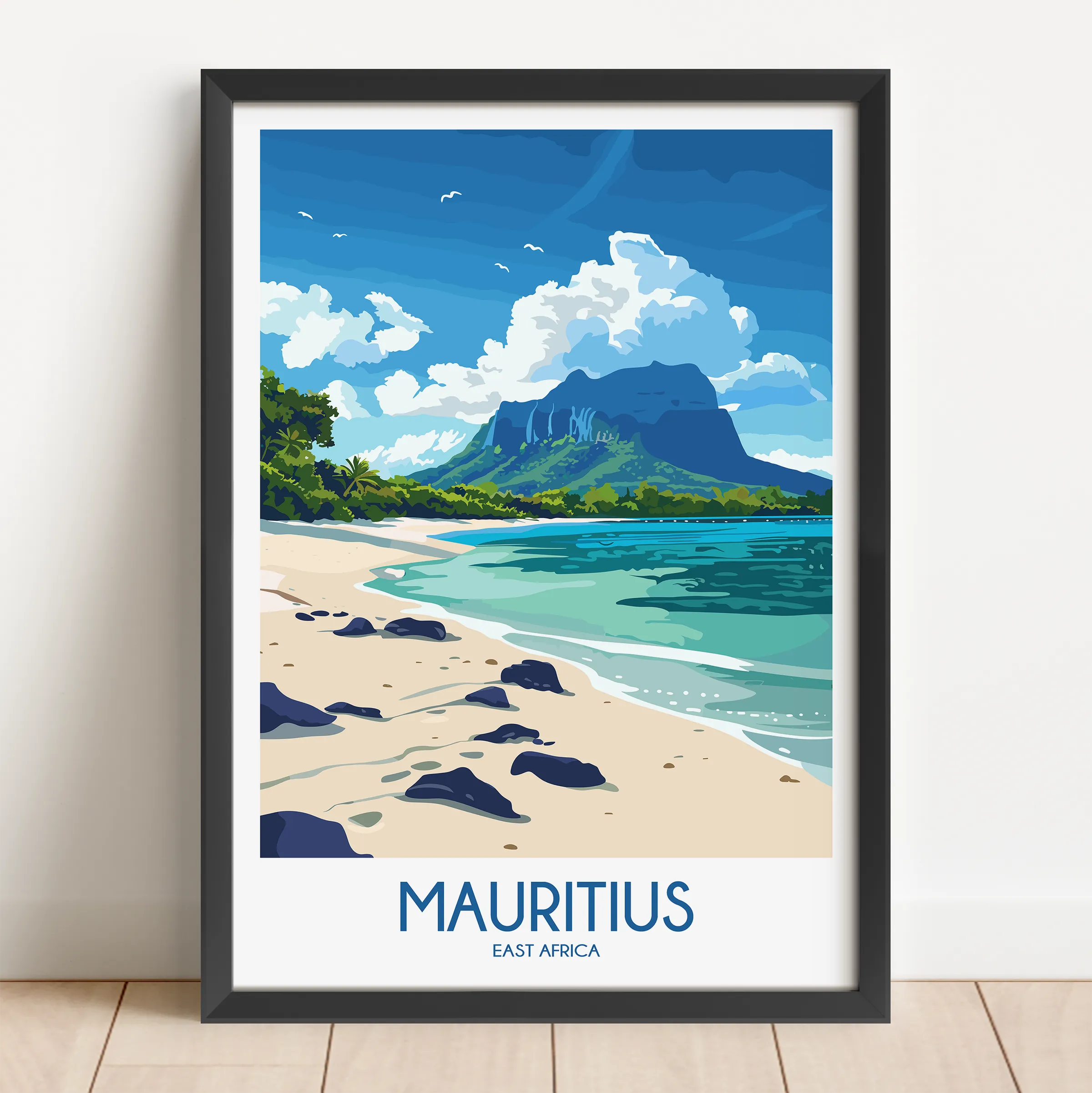 Mauritius Minimalist Wall Art