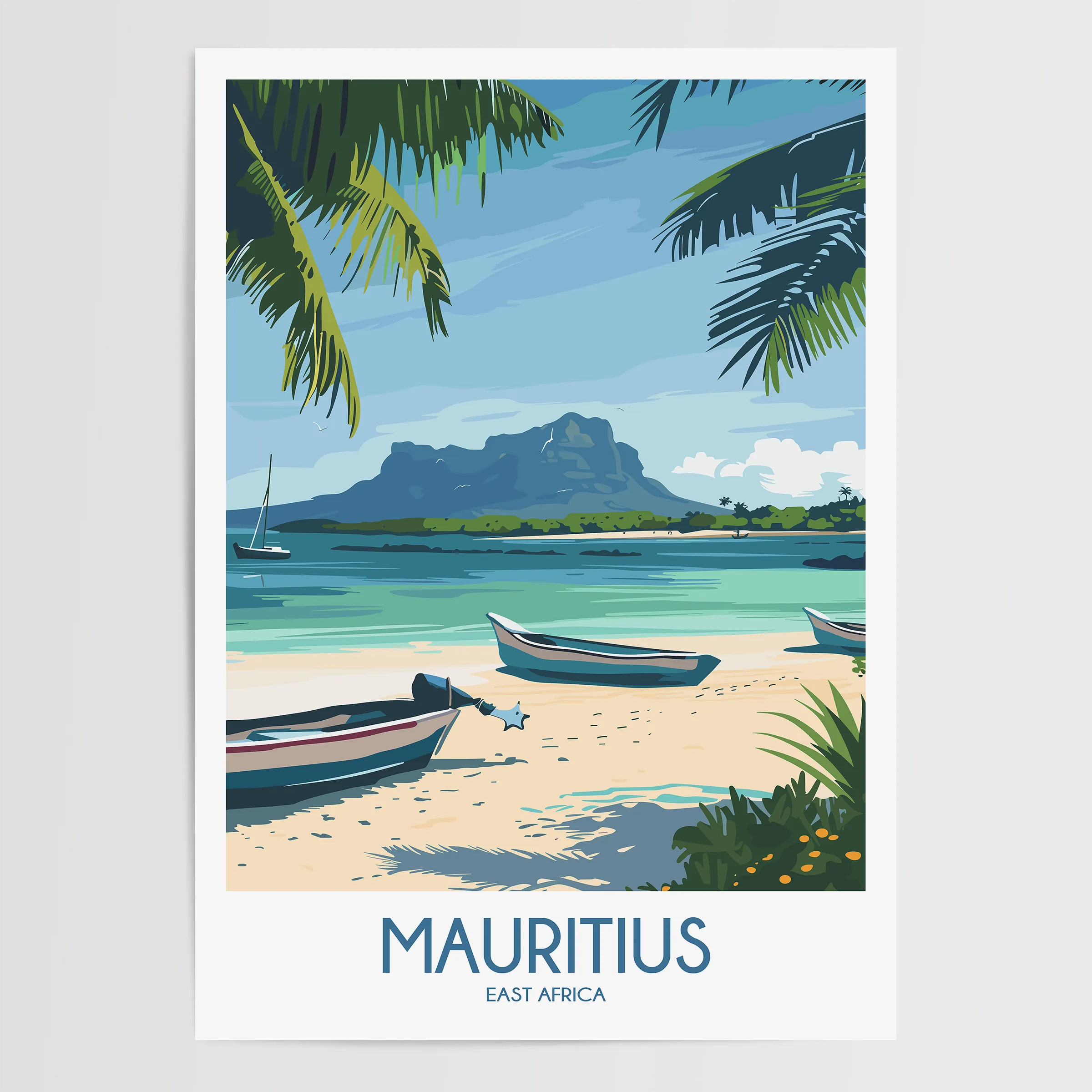 Mauritius Scenic Landscape Art