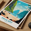 Maya Bay Modern Travel Poster