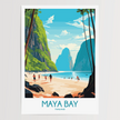 Maya Bay Scenic Landscape Art