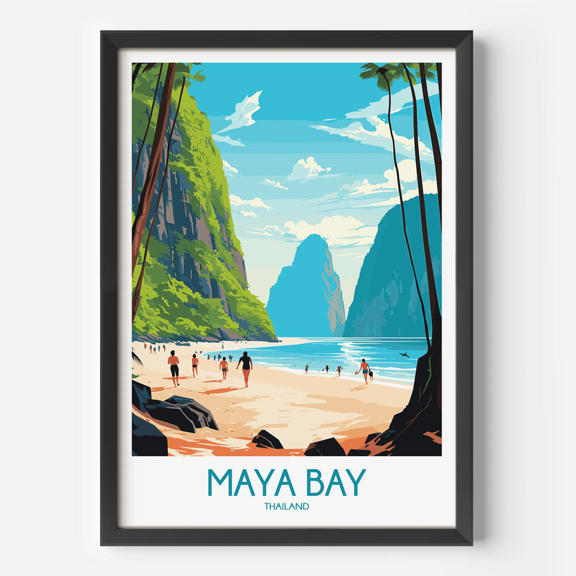 Maya Bay Souvenir Poster Print