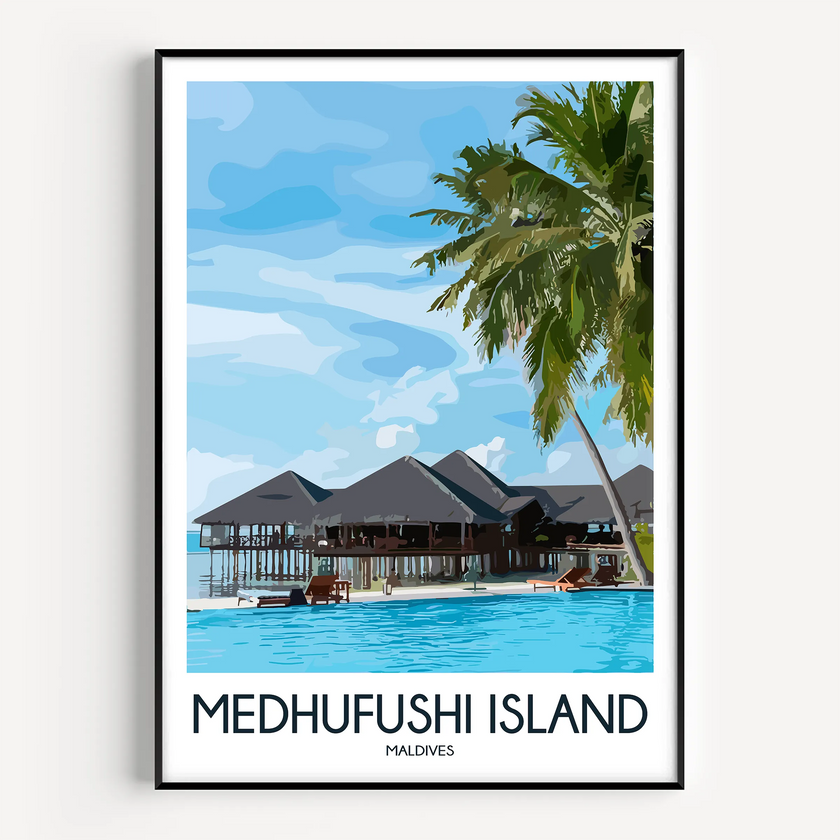 Medhufushi Island Destination Art Gift