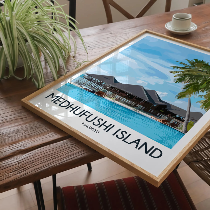 Medhufushi Island Souvenir Poster Print