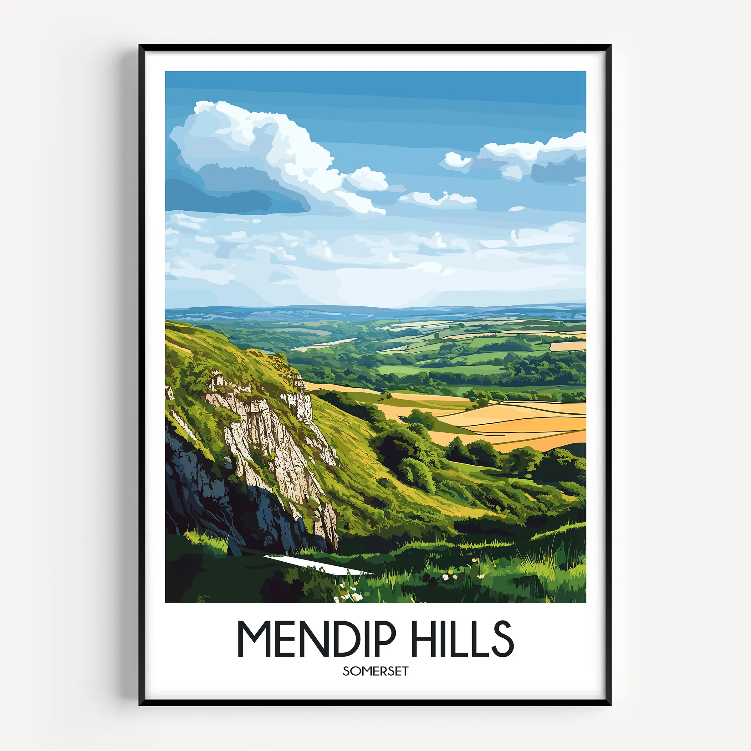 Mendip Hills Gallery Quality Print