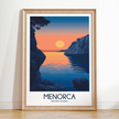 Menorca Modern Travel Poster