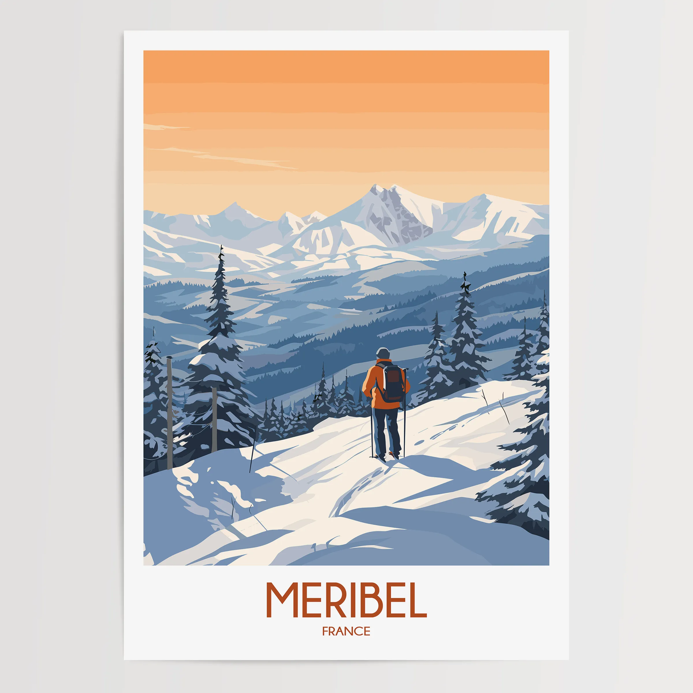 Meribel Destination Art Gift