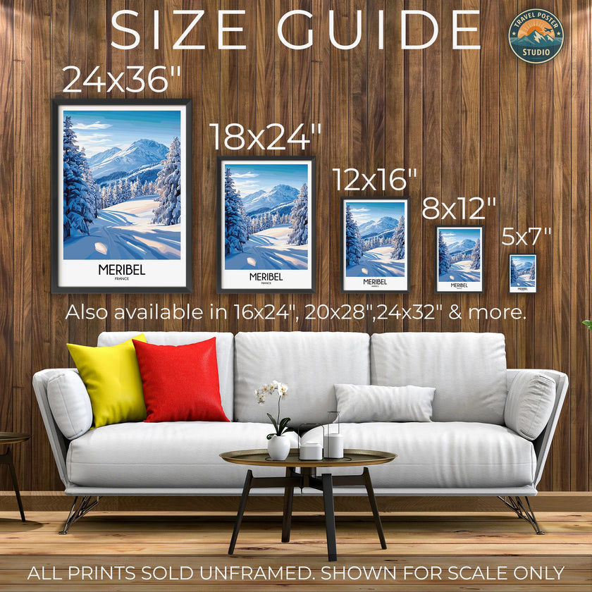 Meribel Destination Art Gift