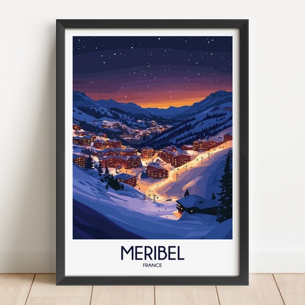 Meribel Destination Art Gift