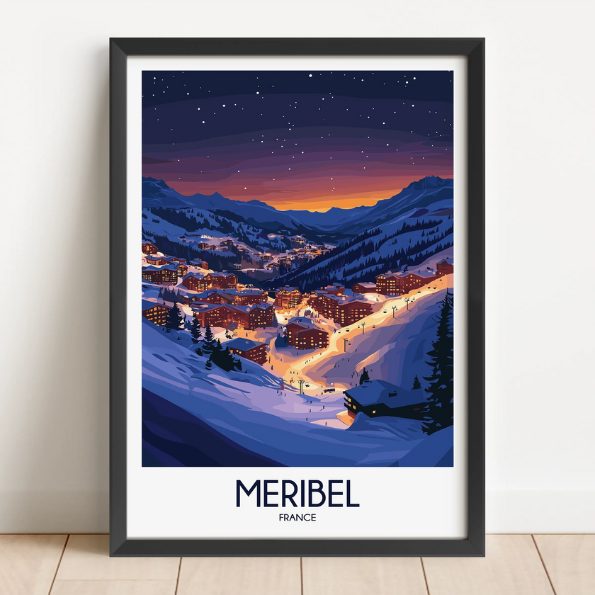 Meribel Destination Art Gift