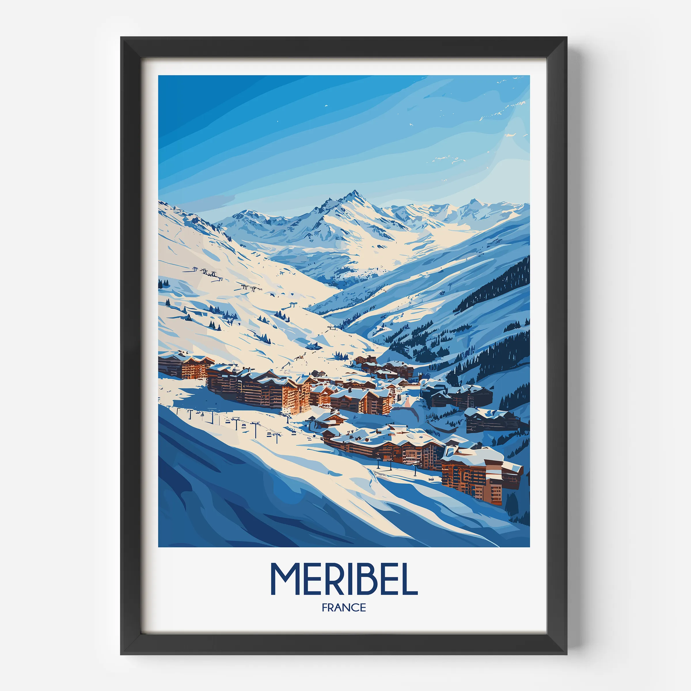 Meribel Destination Art Gift