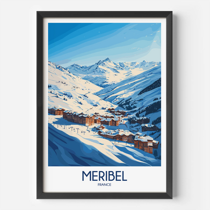 Meribel Destination Art Gift