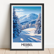 Meribel Modern Travel Poster