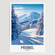 Meribel Retro Travel Illustration