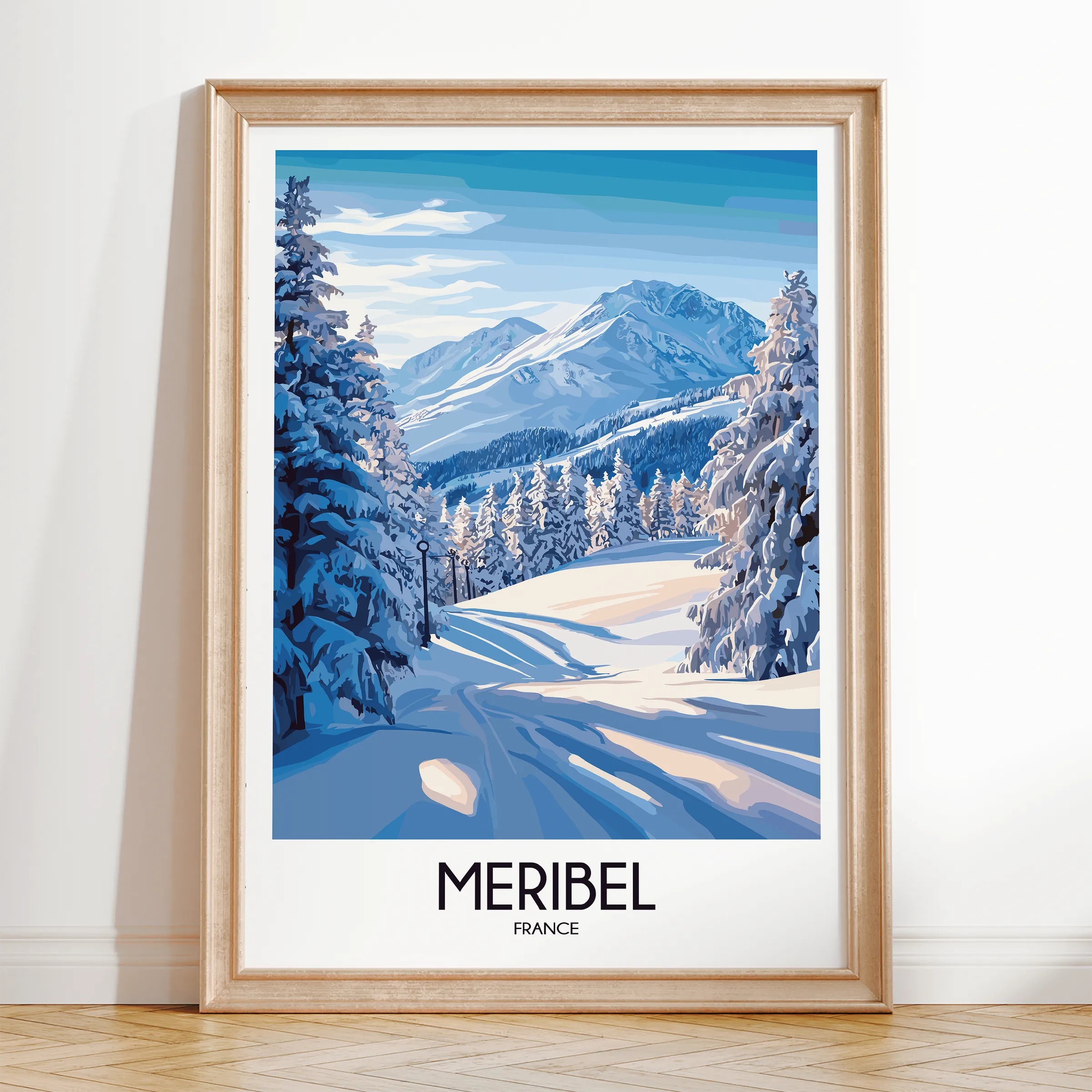 Meribel Scenic Landscape Art