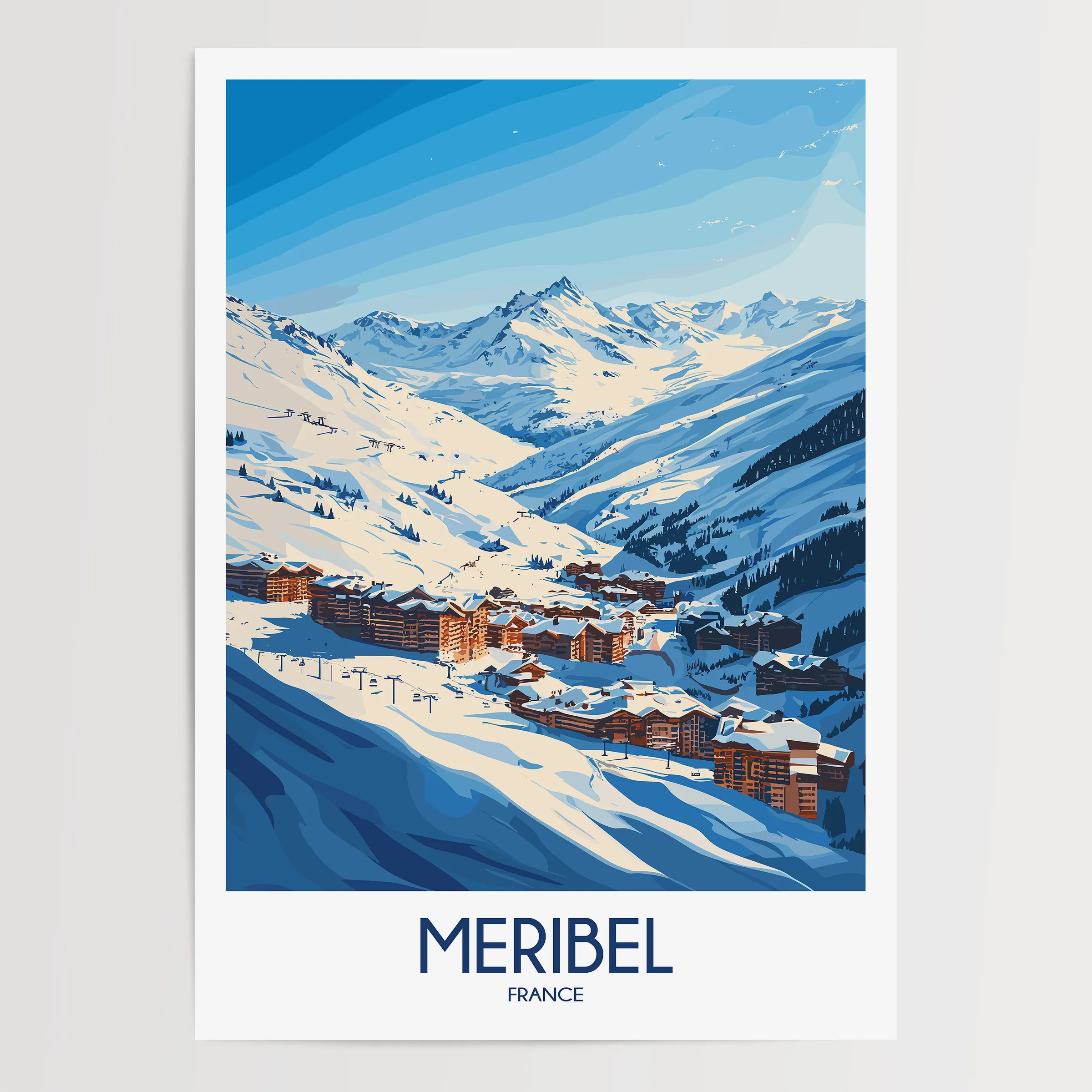 Meribel Scenic Landscape Art