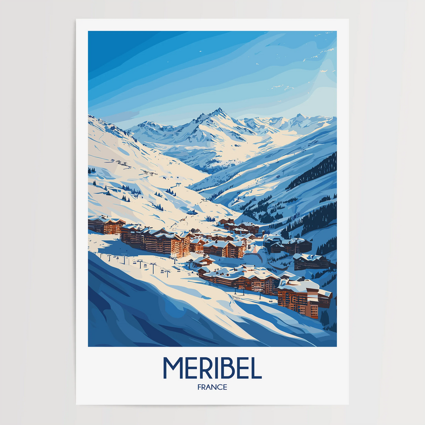 Meribel Scenic Landscape Art