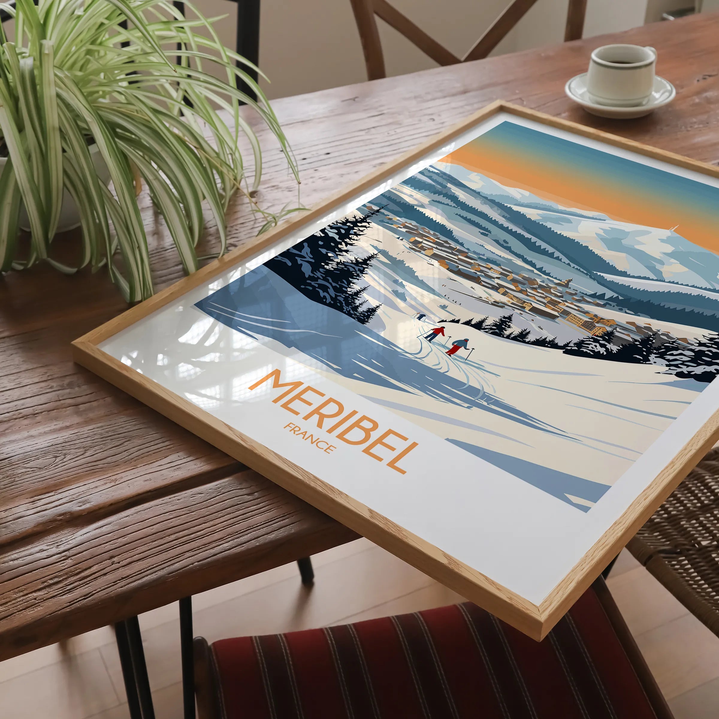Meribel Souvenir Poster Print