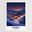 Meribel Souvenir Poster Print