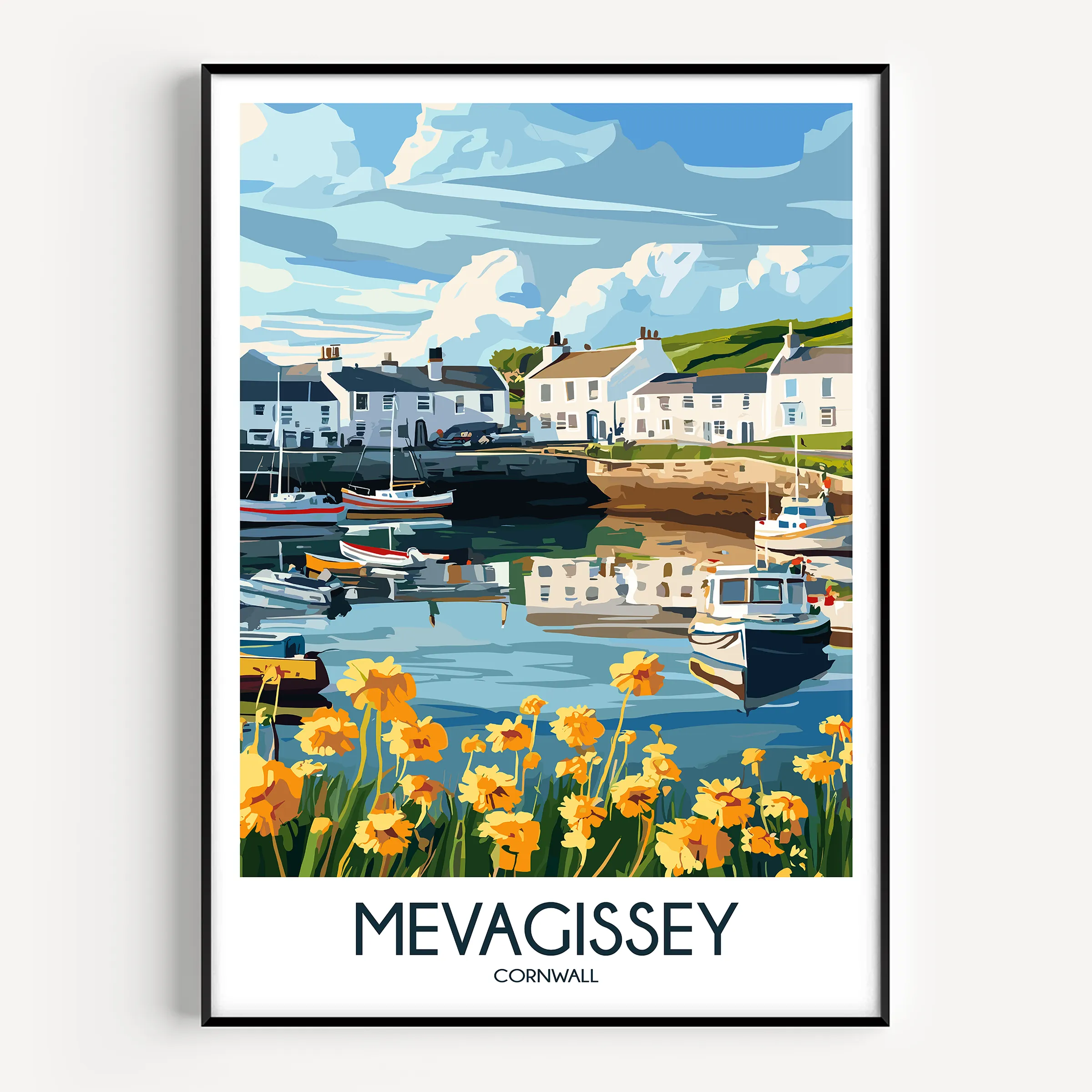 Mevagissey Destination Art Gift