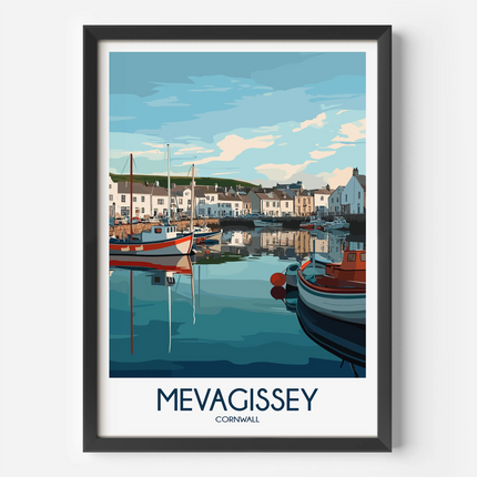 Mevagissey Modern Travel Poster