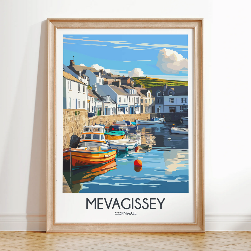 Mevagissey Scenic Landscape Art
