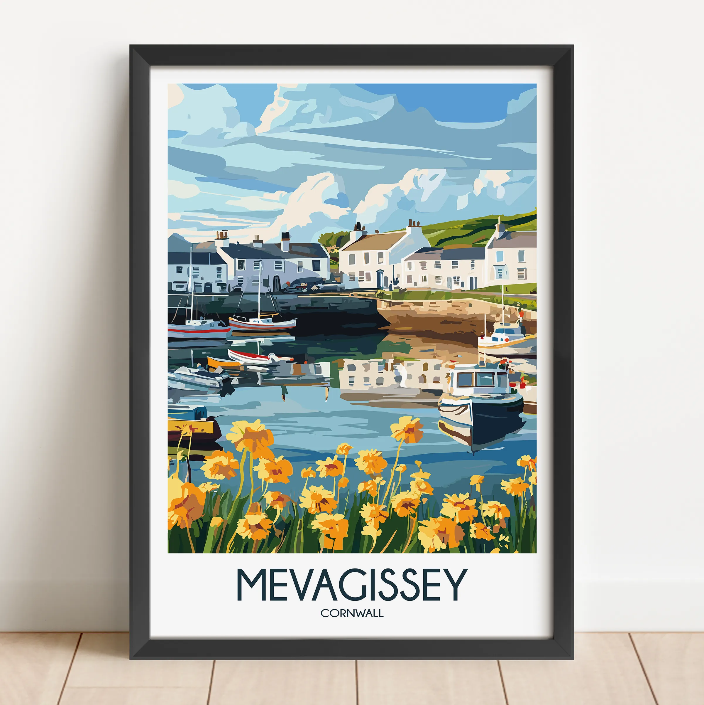 Mevagissey Scenic Landscape Art