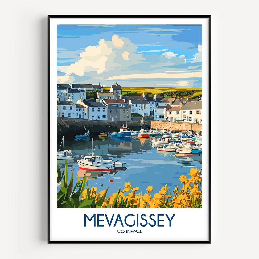 Mevagissey Scenic Landscape Art