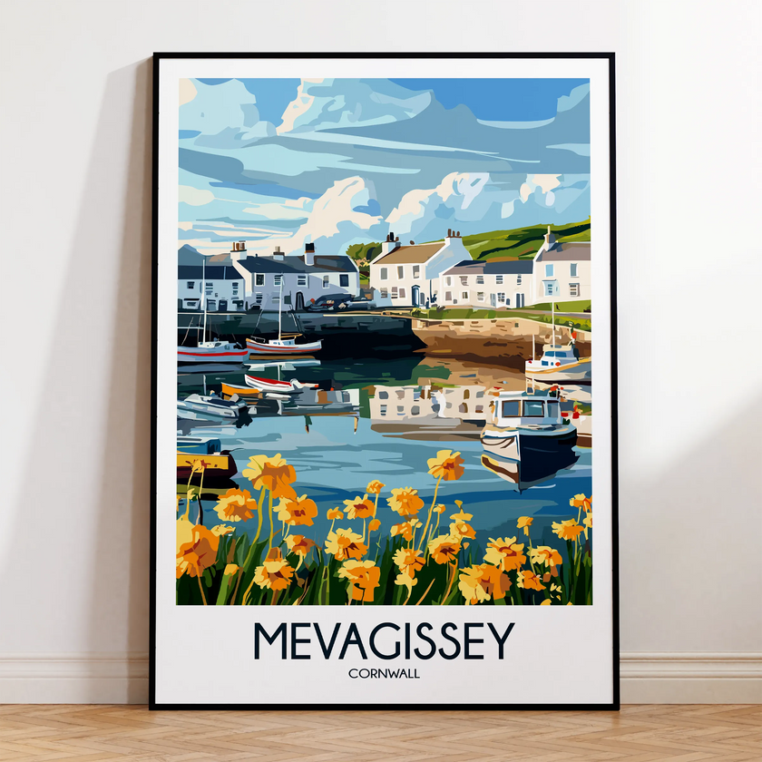 Mevagissey Vintage Style Print